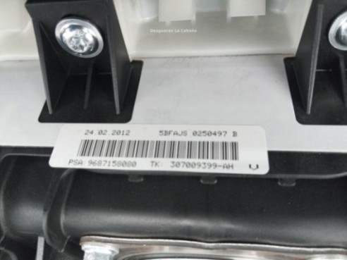 96871568ZD KIT AIRBAGS + SALPICADERO + CINTURONES O ANCLAJE + CENTRALIT CITROEN C4 II (B7)|Desguaces La Cabaña