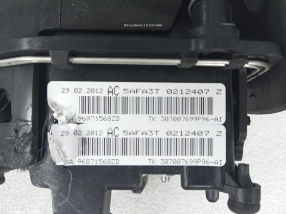 96871568ZD KIT AIRBAGS + SALPICADERO + CINTURONES O ANCLAJE + CENTRALIT CITROEN C4 II (B7)|Desguaces La Cabaña