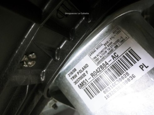 6M51R042B84AC KIT AIRBAGS + SALPICADERO + CINTURONES O ANCLAJE + CENTRALIT FORD KUGA I|Desguaces La Cabaña