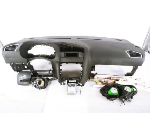 96871568ZD KIT AIRBAGS + SALPICADERO + CINTURONES O ANCLAJE + CENTRALIT CITROEN C4 II (B7)|Desguaces La Cabaña
