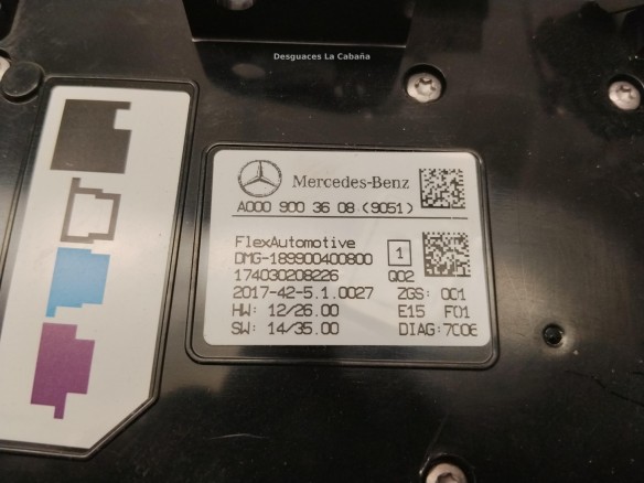 PLAFON DEL MERCEDES BENZ CLASE A (W176)|Desguaces La Cabaña