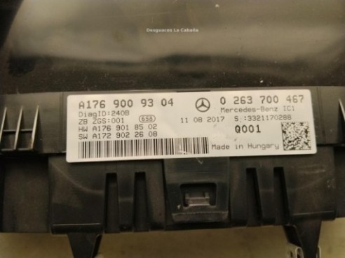 A1769004704 CUADRO INSTRUMENTOS MERCEDES BENZ CLASE A (W176)|Desguaces La Cabaña