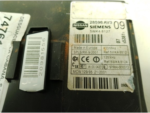 5WK48812 CENTRALITA INTERFACE NISSAN PRIMERA Hatchback (P12)|Desguaces La Cabaña