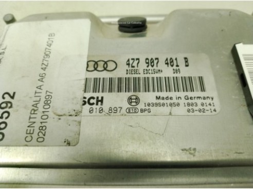 4Z7907401B,0281010897, CENTRALITA MOTOR AUDI A6 (4B2, C5)|Desguaces La Cabaña