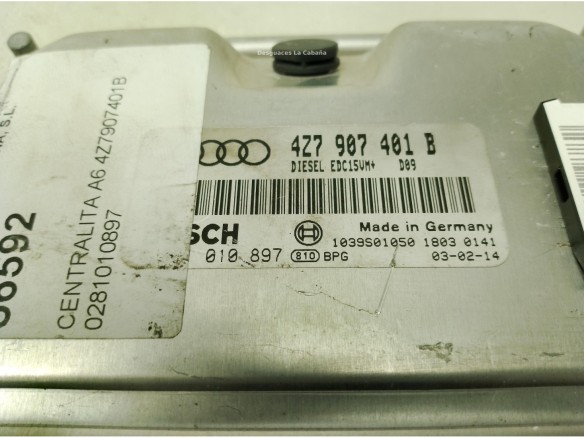 4Z7907401B,0281010897, CENTRALITA MOTOR AUDI A6 (4B2, C5)|Desguaces La Cabaña