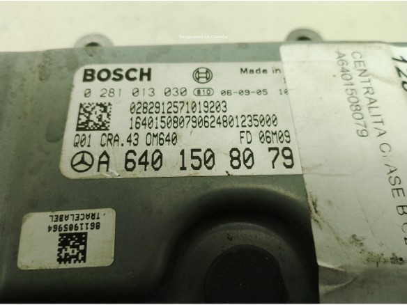 A6401508079 CENTRALITA MOTOR MERCEDES BENZ CLASE B (W245)|Desguaces La Cabaña