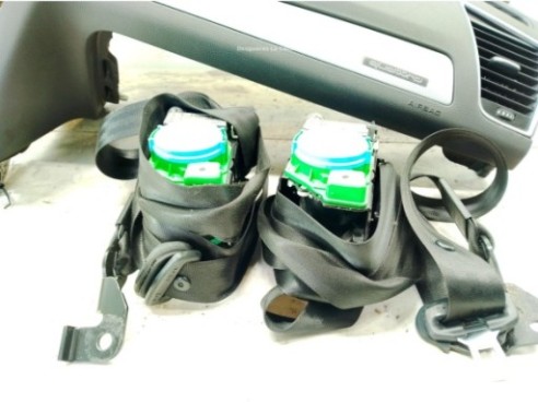 KIT AIRBAGS + SALPICADERO + CINTURONES O ANCLAJE + CENTRALIT AUDI Q5 (8RB)|Desguaces La Cabaña