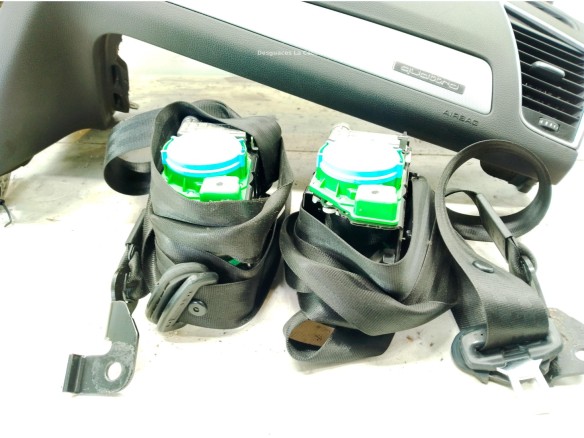 KIT AIRBAGS + SALPICADERO + CINTURONES O ANCLAJE + CENTRALIT AUDI Q5 (8RB)|Desguaces La Cabaña