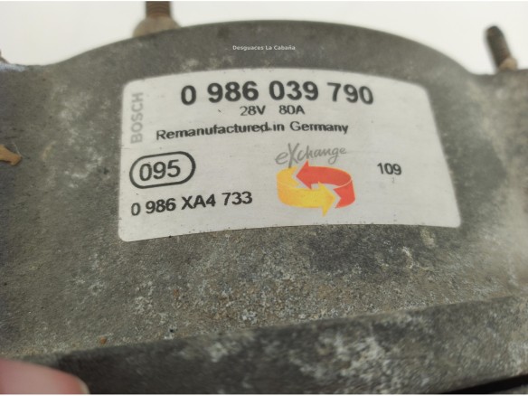 0986039790 ALTERNADOR  MERCEDES BENZ ATEGO|Desguaces La Cabaña