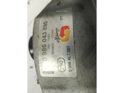 0986043890 ALTERNADOR  MERCEDES BENZ CITARO (O 530)|Desguaces La Cabaña