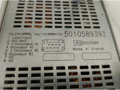 5010589393 CONVERTIDOR VOLTAJE RENAULT Midlum|Desguaces La Cabaña