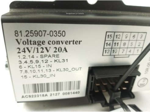 81259070350 CONVERTIDOR VOLTAJE MAN TGX II|Desguaces La Cabaña