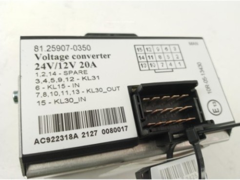 81259070350 CONVERTIDOR VOLTAJE MAN TGX II|Desguaces La Cabaña