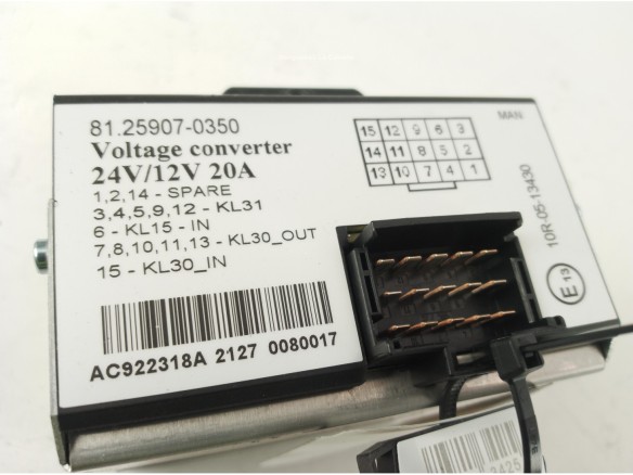 81259070350 CONVERTIDOR VOLTAJE MAN TGX II|Desguaces La Cabaña