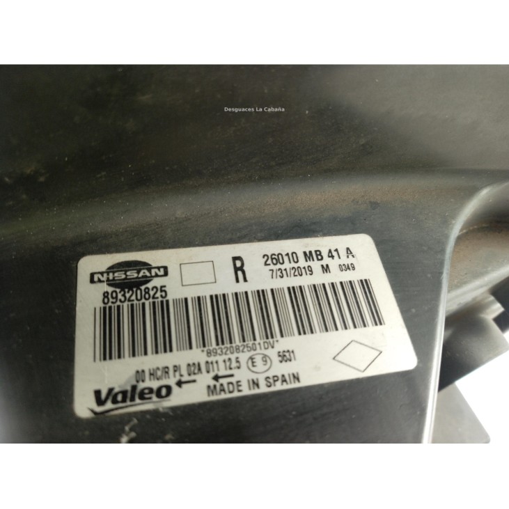26010MB41A 89320825 FARO DERECHO  NISSAN CABSTAR (F24M, F24W)|Desguaces La Cabaña