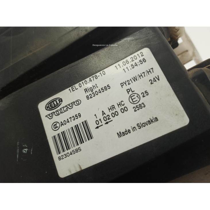 82304585 FARO DERECHO  VOLVO FH|Desguaces La Cabaña