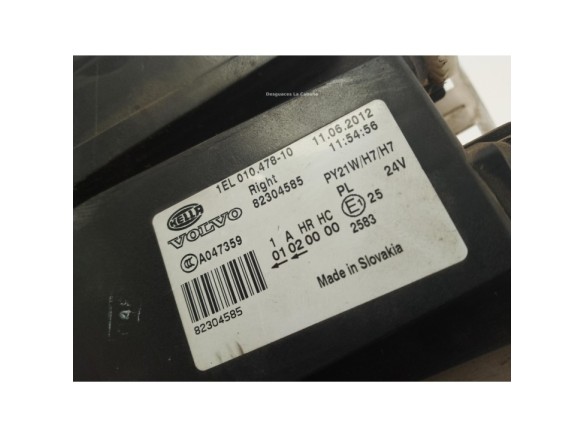 82304585 FARO DERECHO  VOLVO FH|Desguaces La Cabaña
