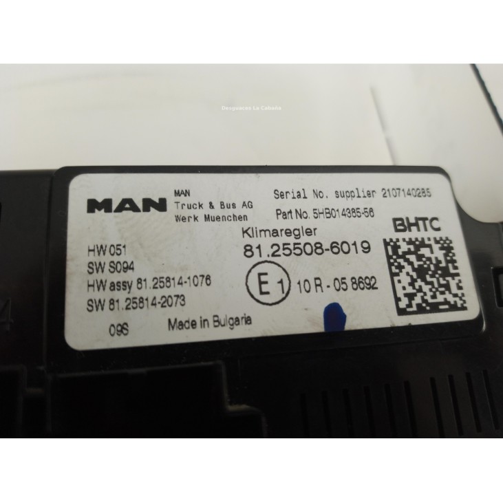 81255086019 MANDO CLIMA MAN TGX II|Desguaces La Cabaña