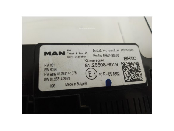 81255086019 MANDO CLIMA MAN TGX II|Desguaces La Cabaña