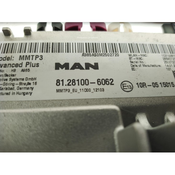 81281006062 MODULO ELECTRONICO  MAN TGX II|Desguaces La Cabaña