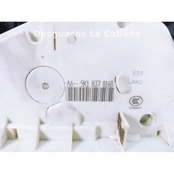 5K1837016B CERRADURA PUERTA LAT DEL DER SKODA YETI (5L) |Desguaces La Cabaña