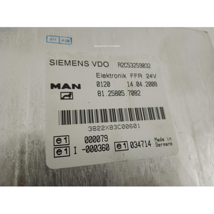 81258057082 MODULO ELECTRONICO  MAN TGL|Desguaces La Cabaña