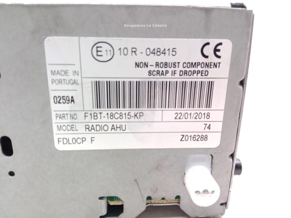 F1BT18C815GH MODULO RADIO FORD FOCUS III |Desguaces La Cabaña