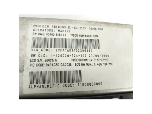 0486104110 MODULO ELECTRONICO  IVECO EuroCargo I-III|Desguaces La Cabaña