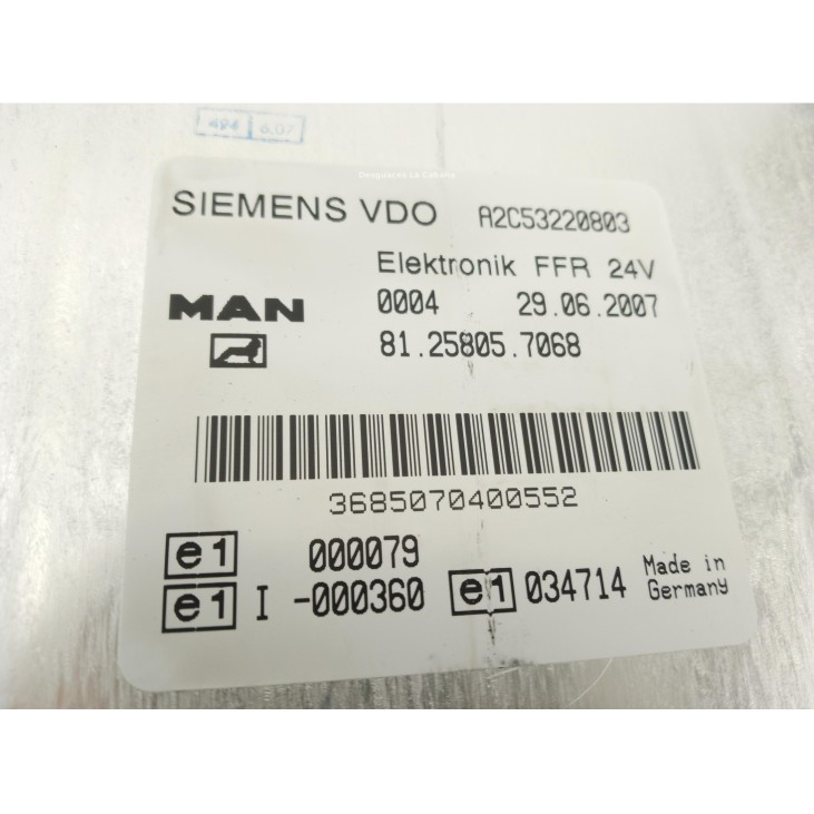 81258057068 MODULO ELECTRONICO  MAN TGA|Desguaces La Cabaña