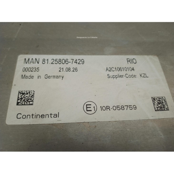 81258067429 MODULO ELECTRONICO  MAN TGX II|Desguaces La Cabaña