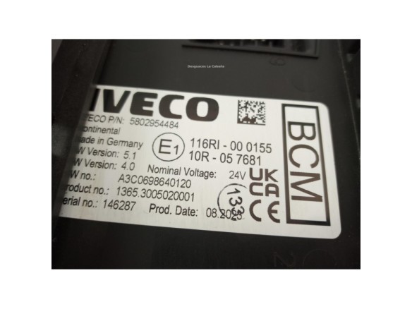 5802954484 MODULO ELECTRONICO  IVECO Stralis|Desguaces La Cabaña