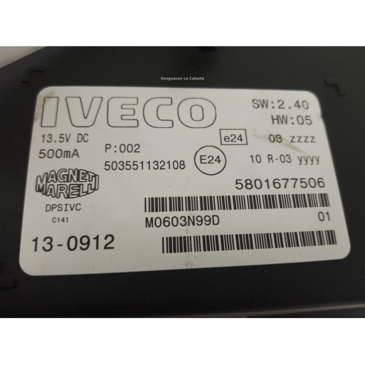 5801677506 PANTALLA MULTIMEDIA IVECO Stralis|Desguaces La Cabaña