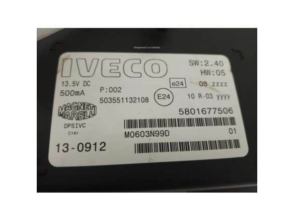 5801677506 PANTALLA MULTIMEDIA IVECO Stralis|Desguaces La Cabaña