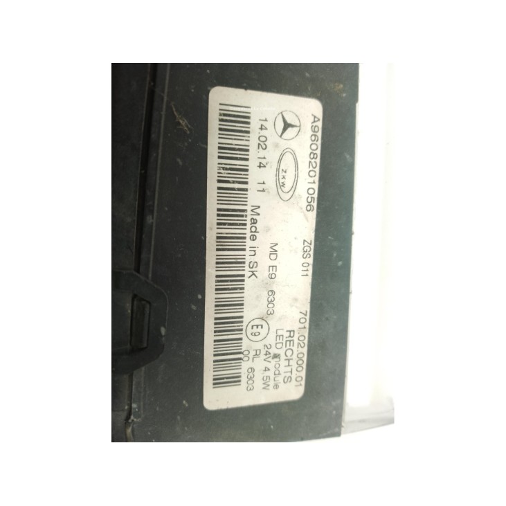 A9608201056 PILOTO LUZ DIURNA DER MERCEDES BENZ ACTROS MP4|Desguaces La Cabaña