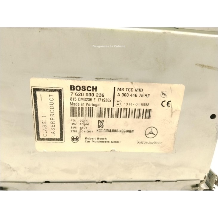 A0004467662 7620000236 RADIO MERCEDES BENZ ACTROS MP4|Desguaces La Cabaña
