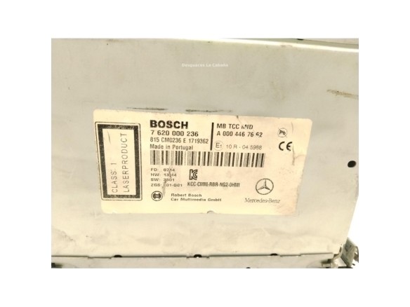 A0004467662 7620000236 RADIO MERCEDES BENZ ACTROS MP4|Desguaces La Cabaña