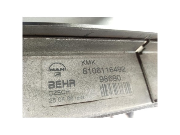 8106116492 RADIADOR AGUA  MAN TGL|Desguaces La Cabaña