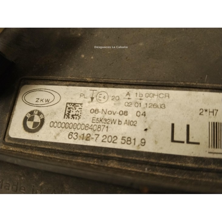 63117202573 FARO IZQUIERDO BMW 3 Touring (E91)|Desguaces La Cabaña