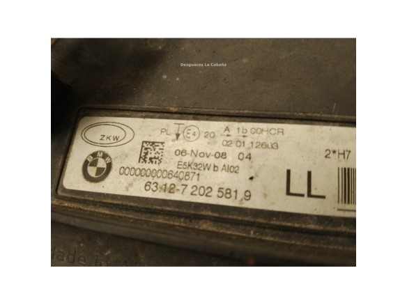 63117202573 FARO IZQUIERDO BMW 3 Touring (E91)|Desguaces La Cabaña