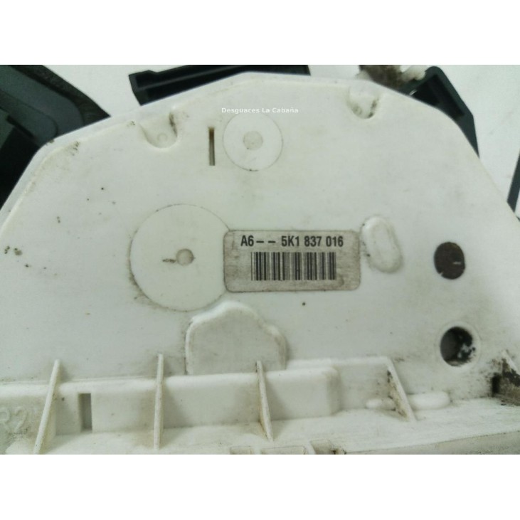 5K1837016 CERRADURA PUERTA LAT DEL DER VW GOLF VI (5K1) |Desguaces La Cabaña
