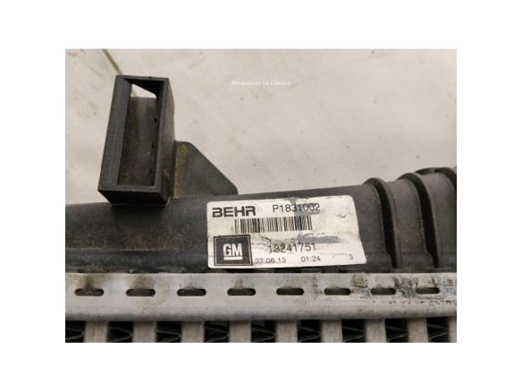 13241751 INTERCOOLER OPEL INSIGNIA A Sedán (G09)|Desguaces La Cabaña