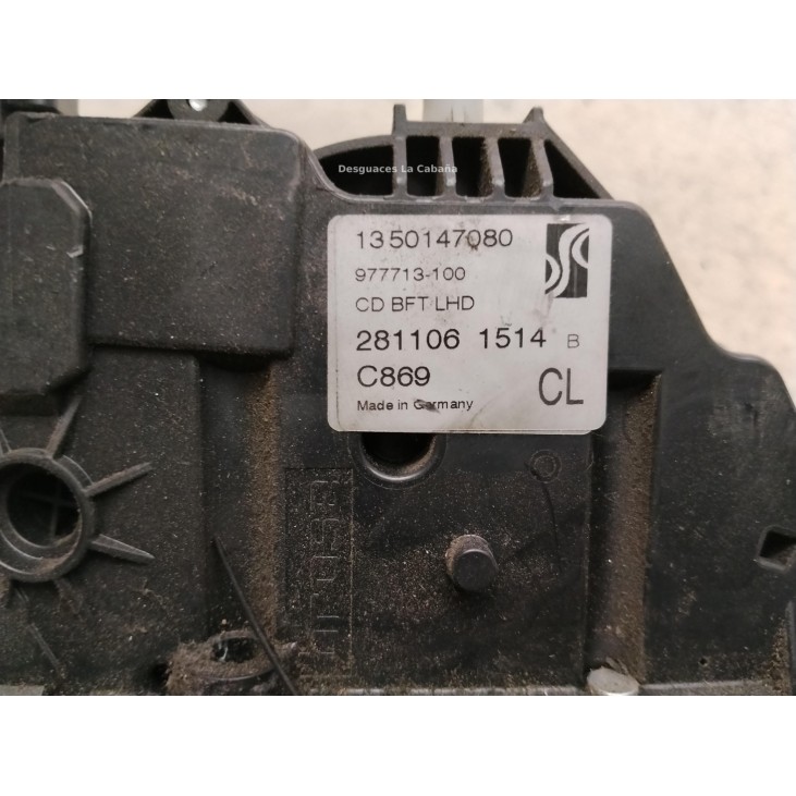 0001393819080 CERRADURA PUERTA LAT DEL DER FIAT DUCATO Furgón (250_, 290_)|Desguaces La Cabaña