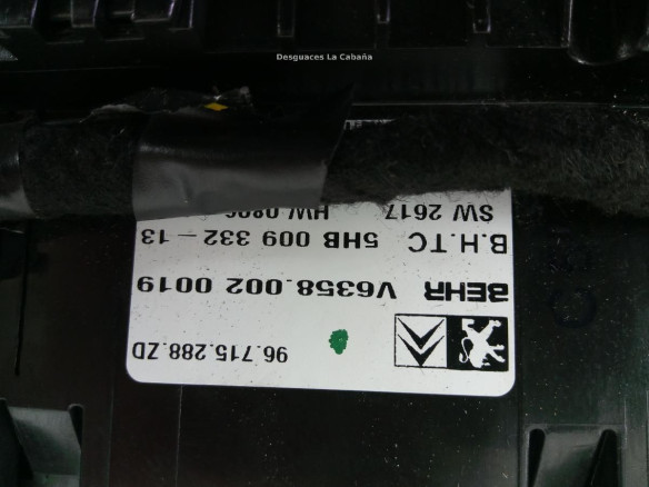96715288ZD MANDO CLIMA CITROEN C5 III (RD_) |Desguaces La Cabaña
