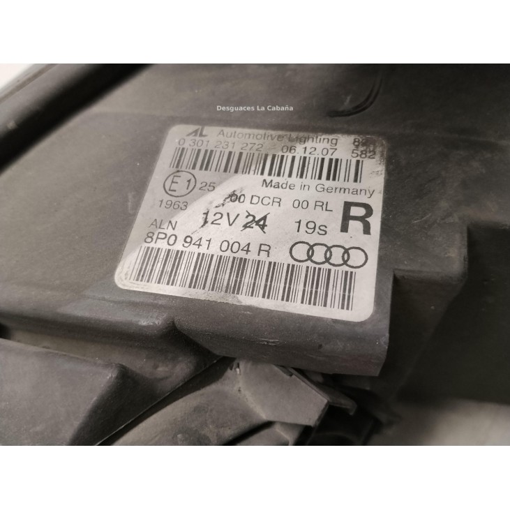8P0941030R FARO DERECHO AUDI A3 (8P1)|Desguaces La Cabaña