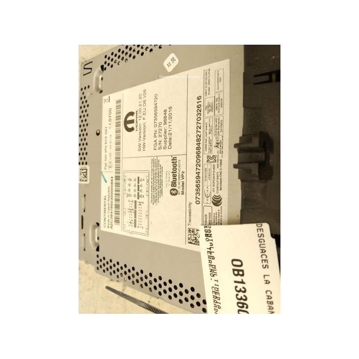  07356594720 PANTALLA MULTIMEDIA JEEP RENEGADE Todo terreno, cerrada (BU)|Desguaces La Cabaña