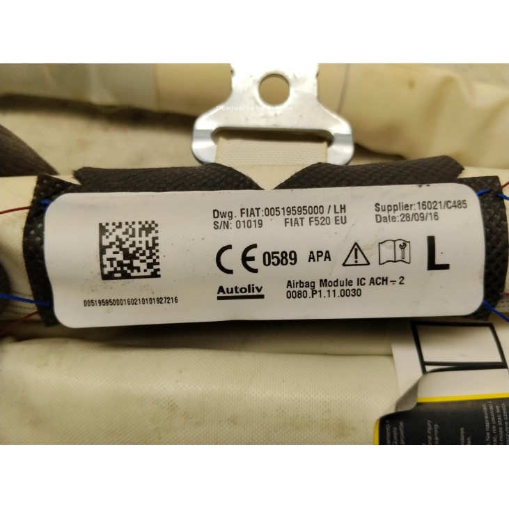 0000052086406 AIRBAG CORTINA IZQ JEEP RENEGADE Todo terreno, cerrada (BU)|Desguaces La Cabaña