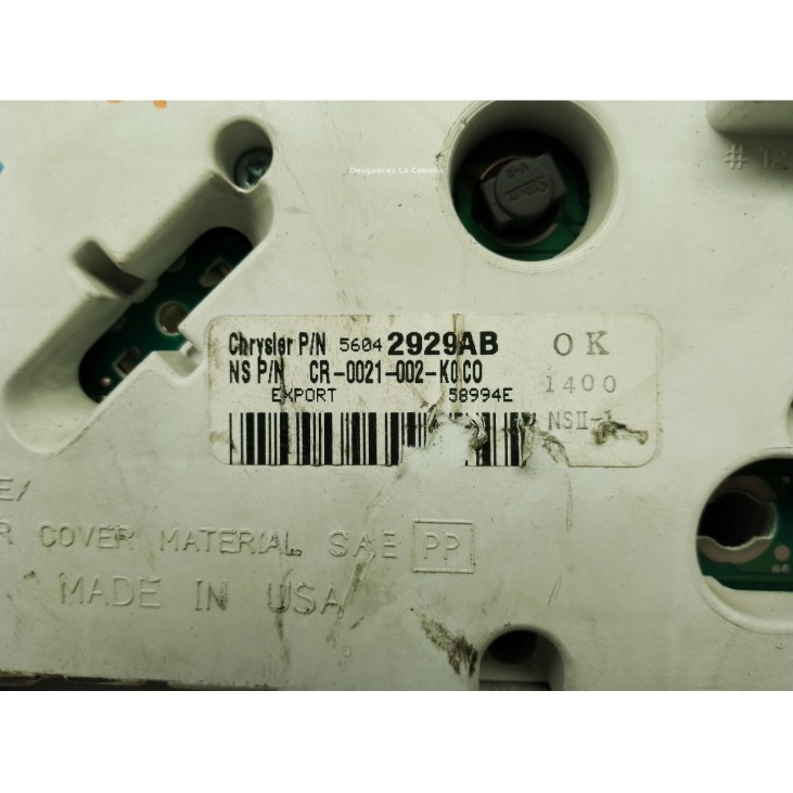 56042929AB, CUADRO INSTRUMENTOS JEEP GRAND CHEROKEE II (WJ, WG)|Desguaces La Cabaña