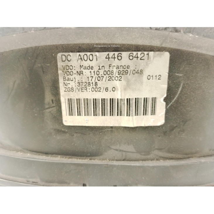 A0014466421, CUADRO INSTRUMENTOS MERCEDES BENZ SPRINTER 2-t Furgón (901, 902)|Desguaces La Cabaña