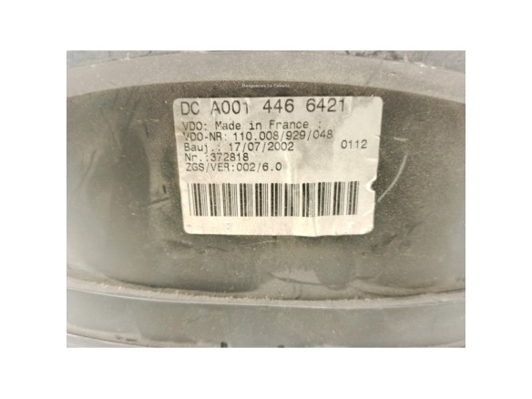 A0014466421, CUADRO INSTRUMENTOS MERCEDES BENZ SPRINTER 2-t Furgón (901, 902)|Desguaces La Cabaña