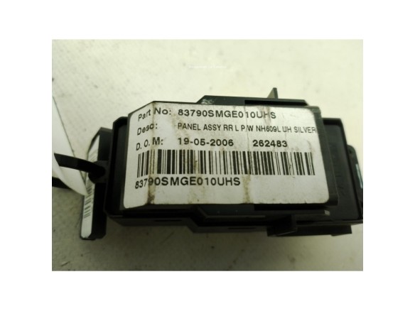 MANDO ELEVALUNAS PUERTA LAT TRA DER HONDA CIVIC VIII Hatchback (FN, FK)|Desguaces La Cabaña